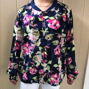 Beautiful floral bomber jacket.